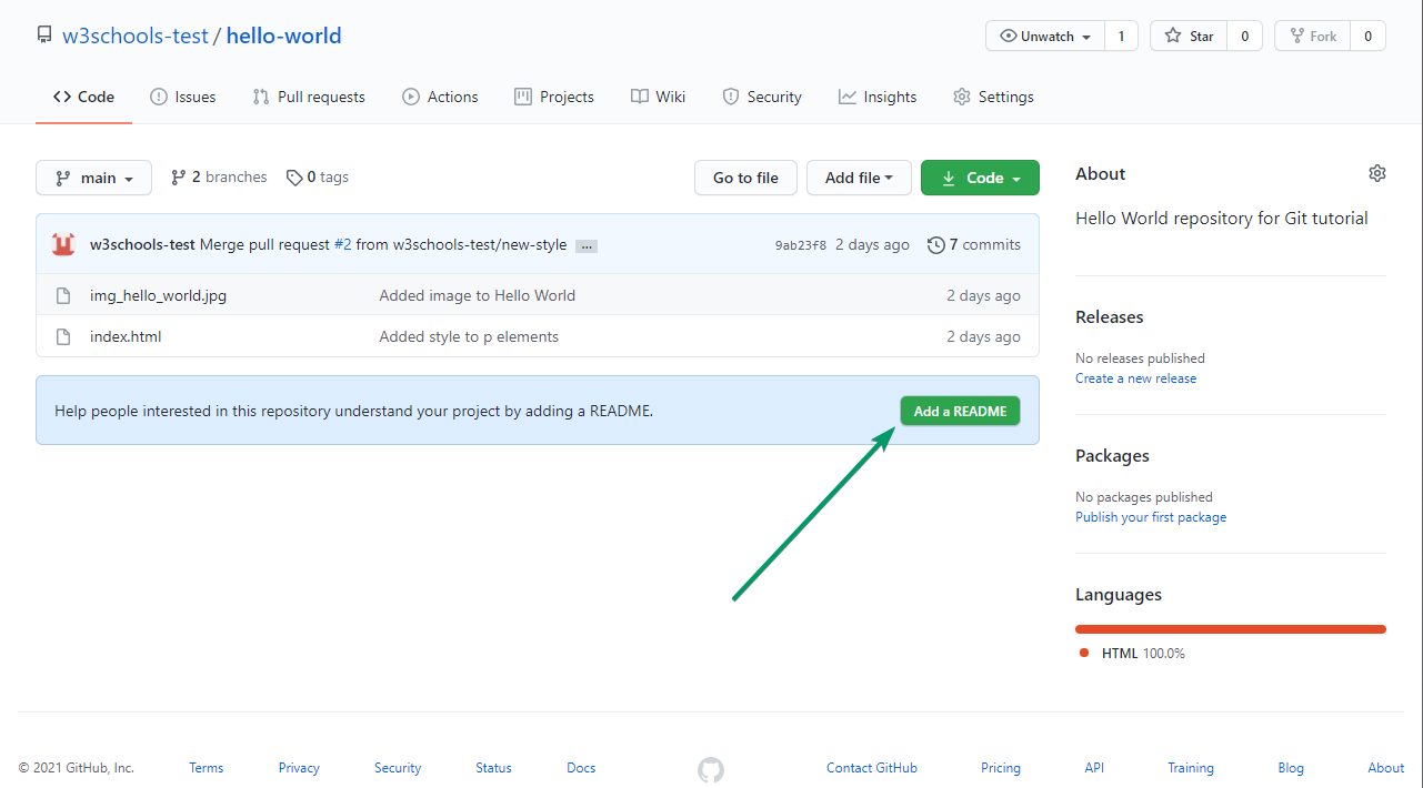 GitHub Create Readme